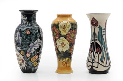 Lot 162 - Two Moorcroft vases and a Old Tupton Ware vase