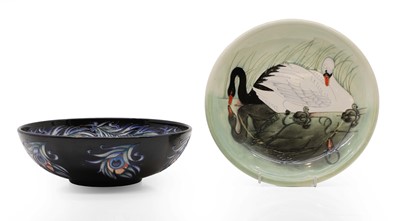 Lot 163 - A Moorcroft 'Peacock Feather bowl