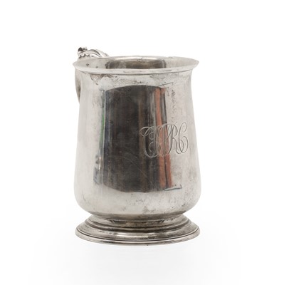 Lot 7 - A silver tankard