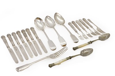 Lot 29 - A collection of silver flatware