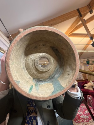 Lot 615 - A glazed terracotta urn