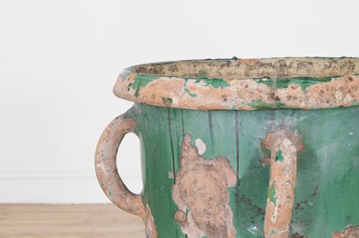 Lot 615 - A glazed terracotta urn