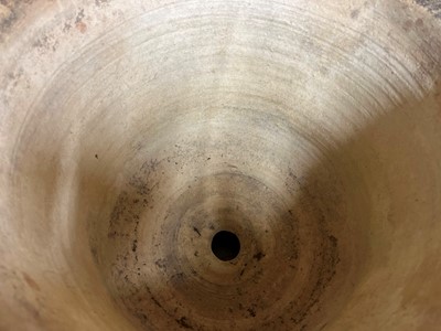 Lot 615 - A glazed terracotta urn