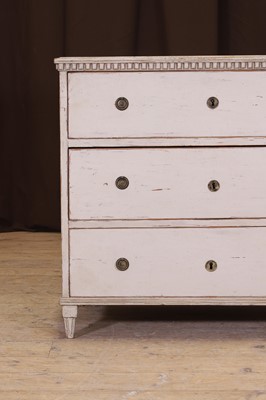 Lot 56 - A Gustavian-style painted pine chest of drawers