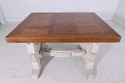 Lot 266 - A neoclassical oak centre table