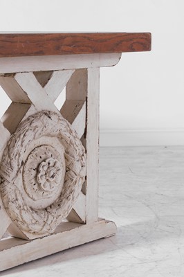 Lot 266 - A neoclassical oak centre table