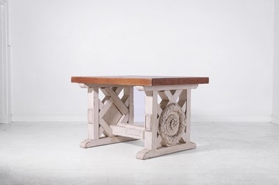 Lot 266 - A neoclassical oak centre table