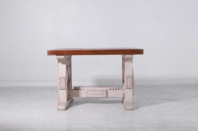 Lot 266 - A neoclassical oak centre table