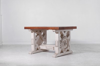 Lot 266 - A neoclassical oak centre table