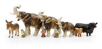 Lot 117 - A group of Beswick and Royal Dux animals