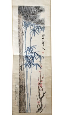 Lot 73 - A Chinese hanging scroll