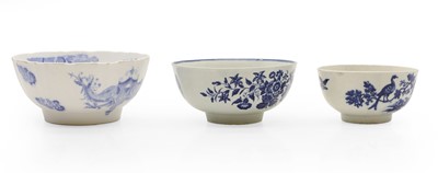 Lot 147 - Three blue and white porcelain bowls