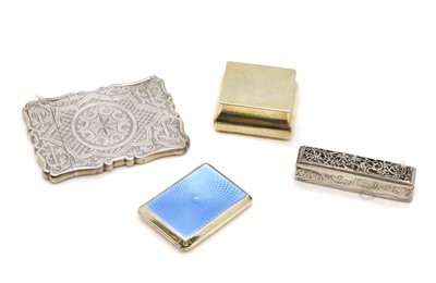 Lot 34 - A collection of silver boxes