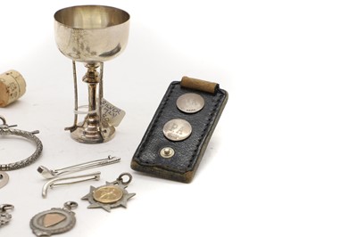 Lot 26 - A collection of silver novelty items