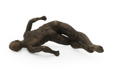 Lot 228 - A bronze figure of a nude man