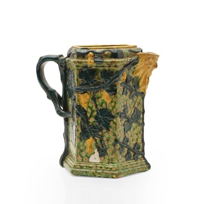 Lot 80 - A majolica ewer