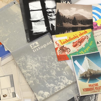Lot 61 - A collection of Czech avant-garde designs and ephemera