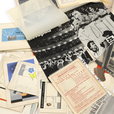 Lot 61 - A collection of Czech avant-garde designs and ephemera