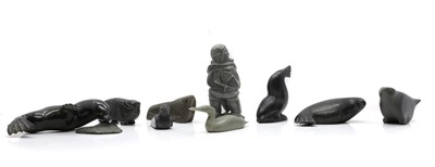 Lot 273 - A group of Canadian Inuit hardstone carvings