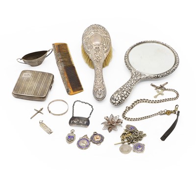 Lot 34 - A collection of silver and silver plated items