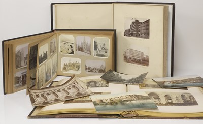 Lot 33 - A collection of stereoscopic cards and scenic ephemera