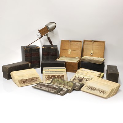 Lot 33 - A collection of stereoscopic cards and scenic ephemera