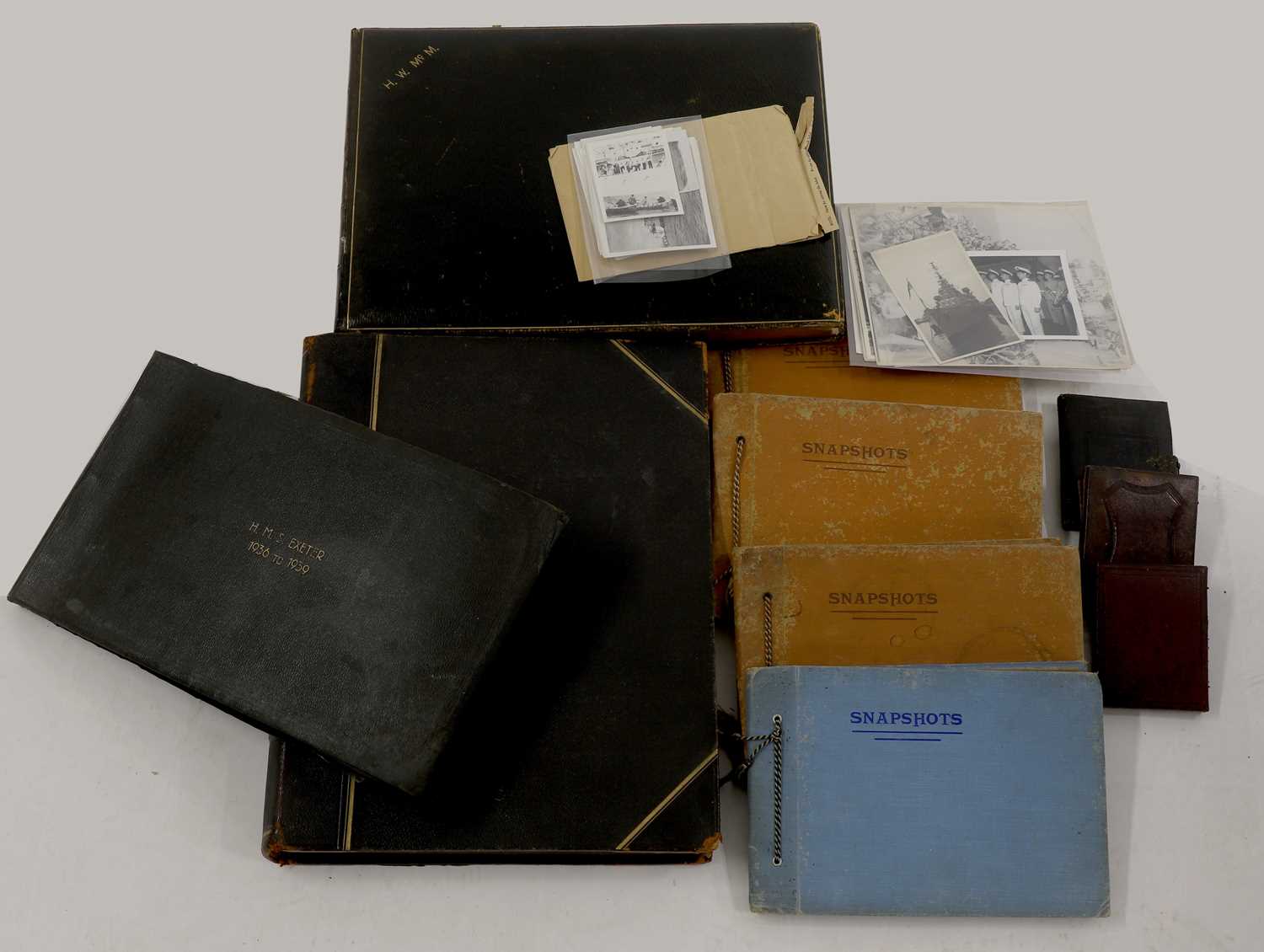 Lot 140 - A collection of naval and military photograph albums