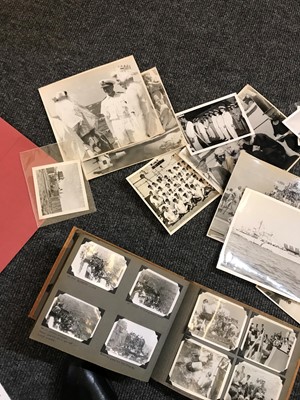 Lot 140 - A collection of naval and military photograph albums