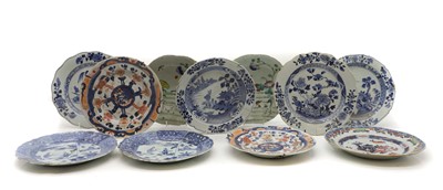 Lot 71 - Nine Chinese blue and white porcelain dishes and plates