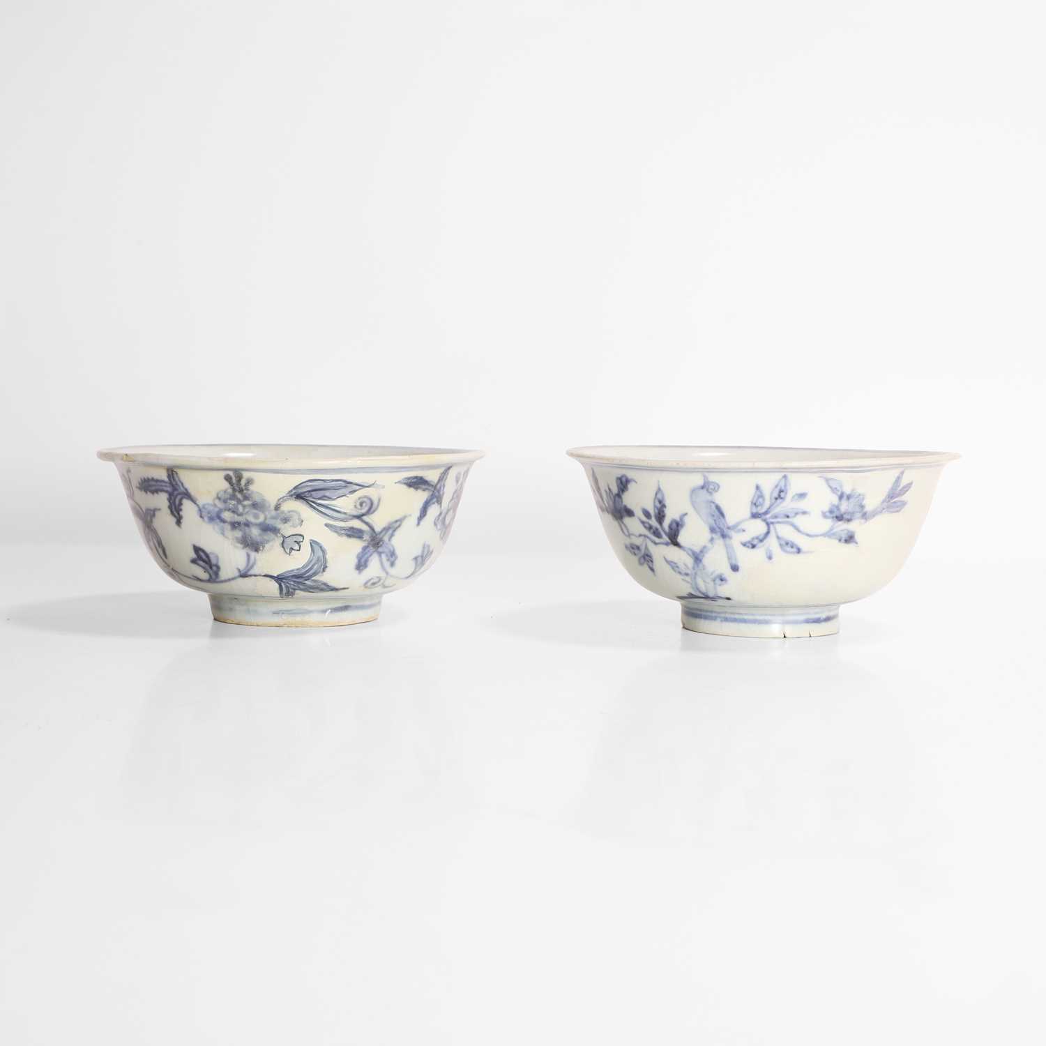 Lot 97 - Two Chinese blue and white bowls