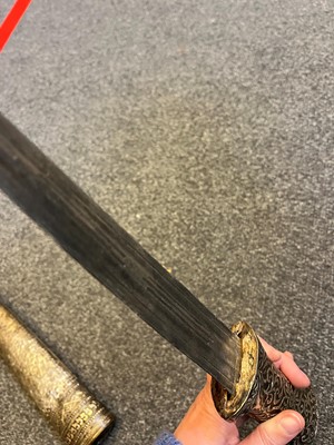 Lot 123 - A collection of Indian and Middle Eastern swords