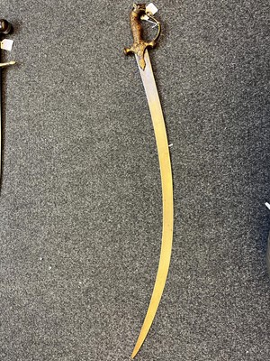 Lot 123 - A collection of Indian and Middle Eastern swords