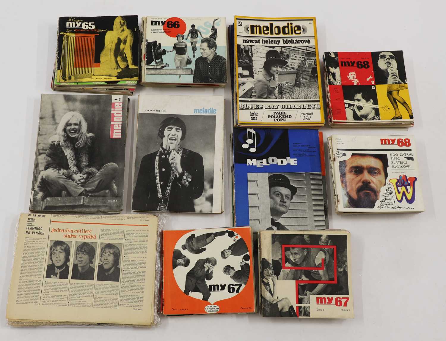 Lot 3 - A collection of Czech pop culture magazines and ephemera