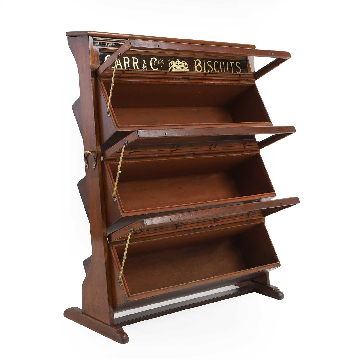 Lot 353 - A Carr's Biscuit Co. mahogany display