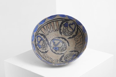 Lot 65 - A Nishapur-style pottery bowl