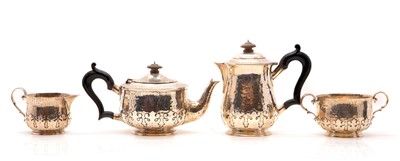 Lot 3 - A four-piece silver tea service