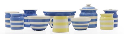 Lot 143 - A collection of TG Green Cornishware pottery