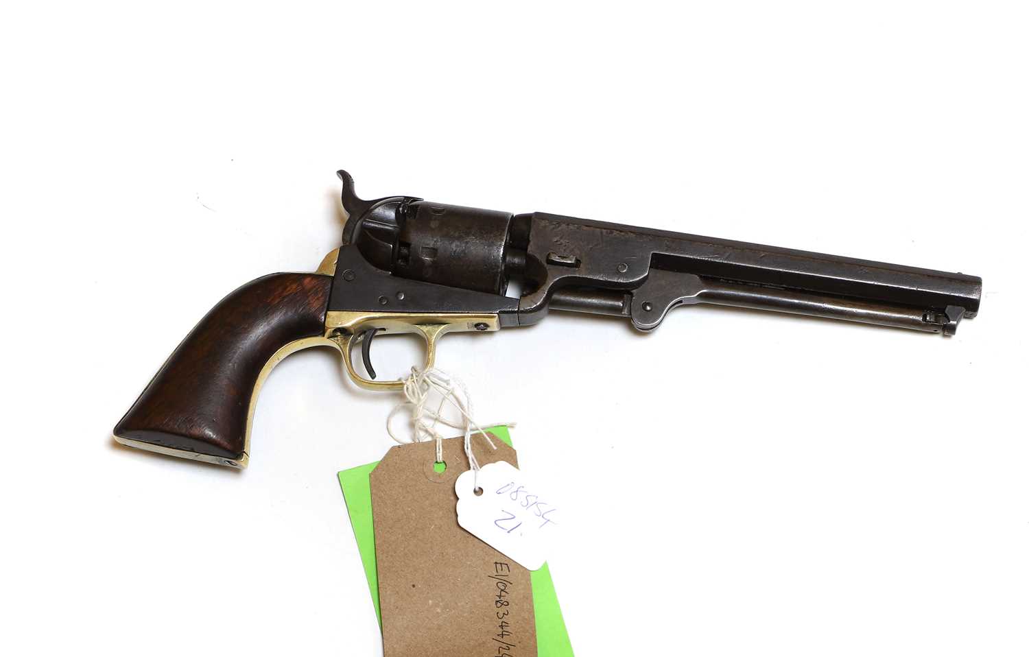 Click A Revolver A Navy Colt six shot revolver