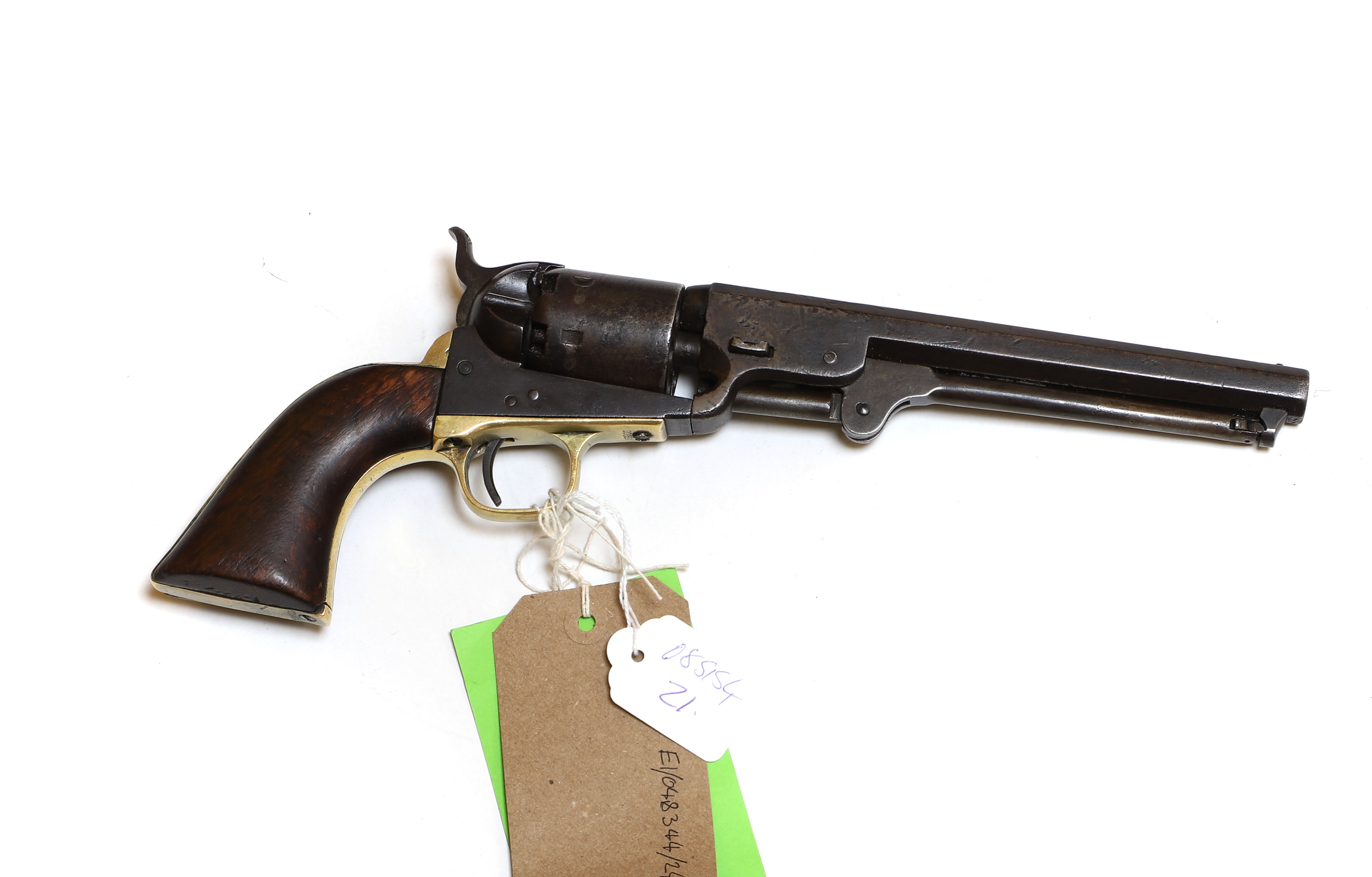 A Navy Colt six shot revolver