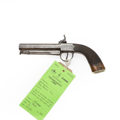 Lot 162 - A percussion English pistol