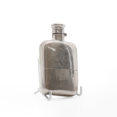 Lot 10 - A Victorian silver hip flask