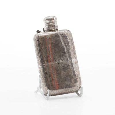 Lot 11 - A Victorian silver hip flask