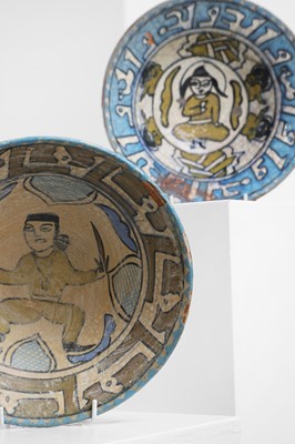 Lot 66 - Two Kashan-style pottery bowls