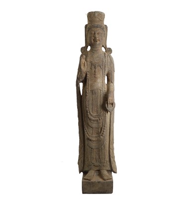 Lot 167A - A standing resin figure of the Bodhisattva