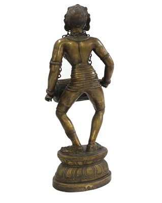Lot 112 - A large Indian bronze figure of a deity