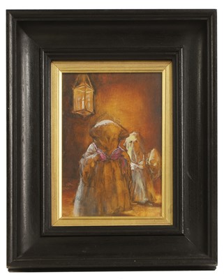 Lot 412 - A painting titled 'Two Ghosts (in Bras)'