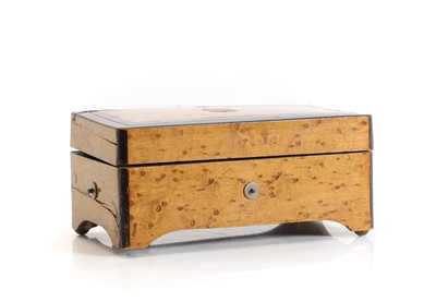 Lot 362 - A small Swiss musical box