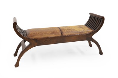 Lot 510 - A 20th century 'X' framed stool