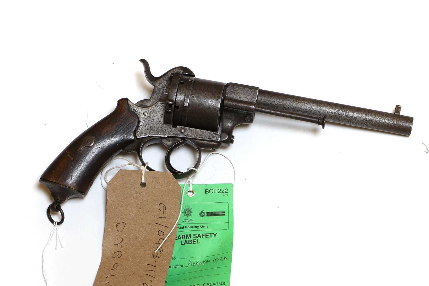 Large Rwvolver Collection A large six shot pin fire revolver