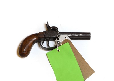 Lot 139 - A double barrel side by side pocket pistol